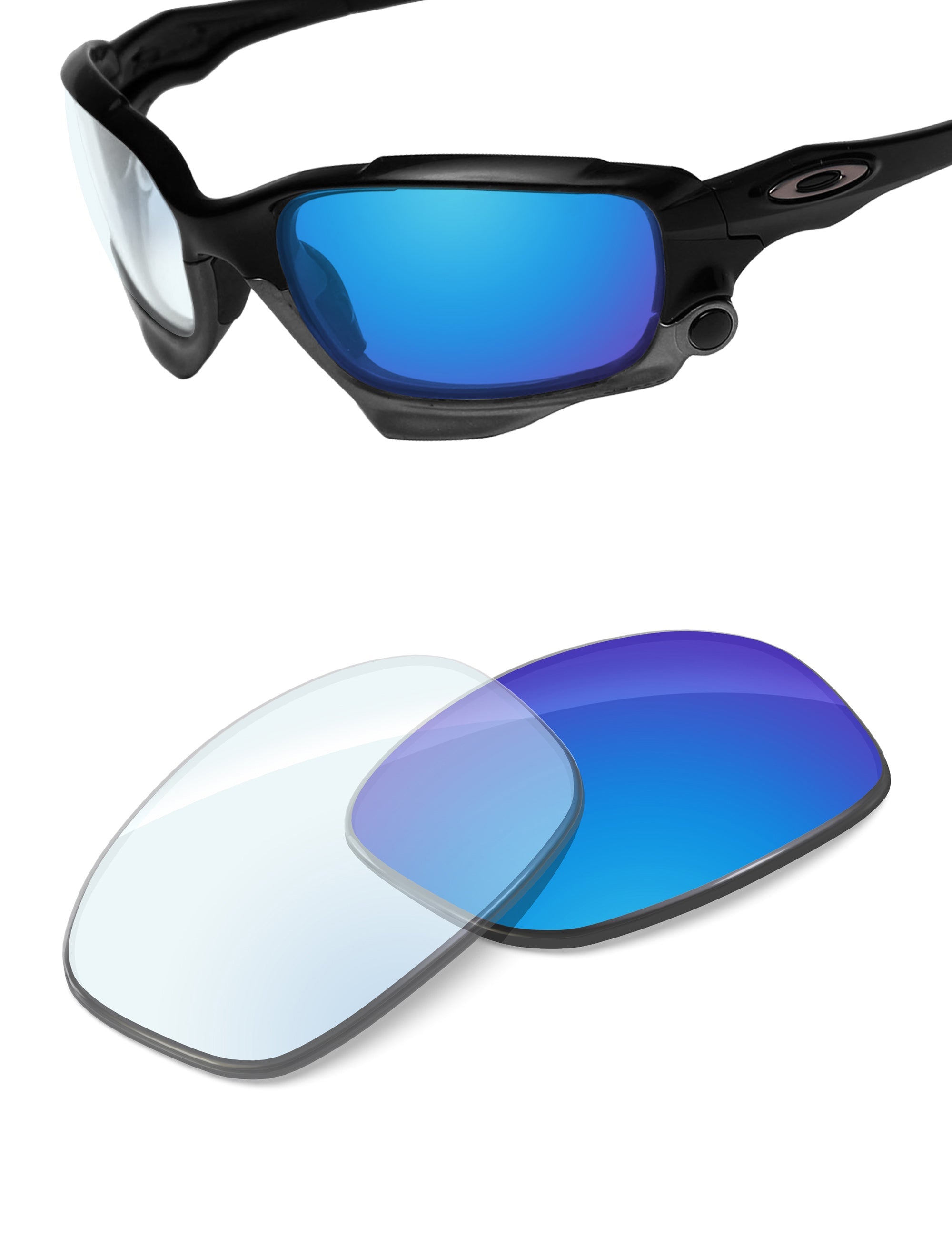 Sky Blue FlashMirror™ Photochromic-Non-Polarized