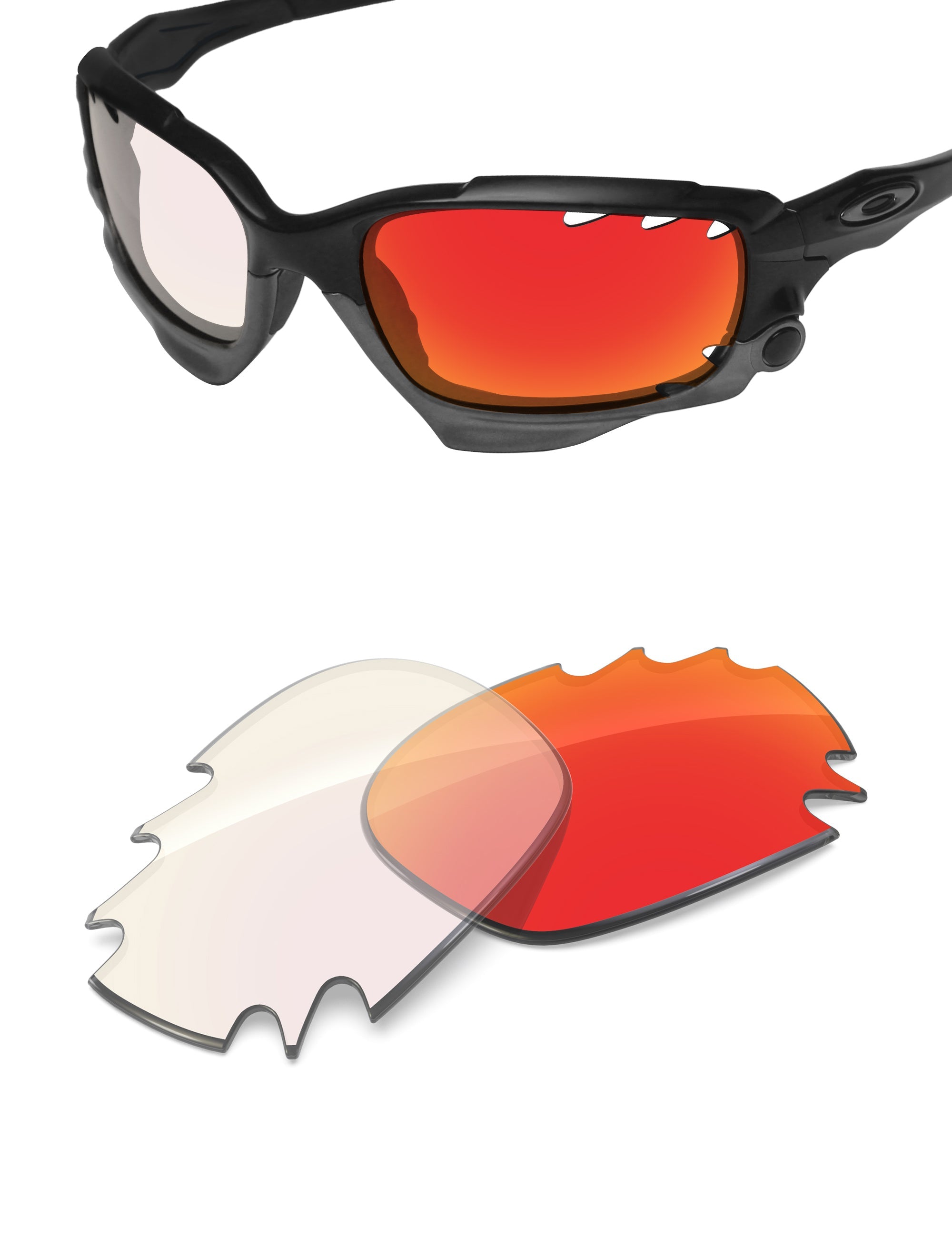 Fire Red FlashMirror™ Photochromic-Non-Polarized
