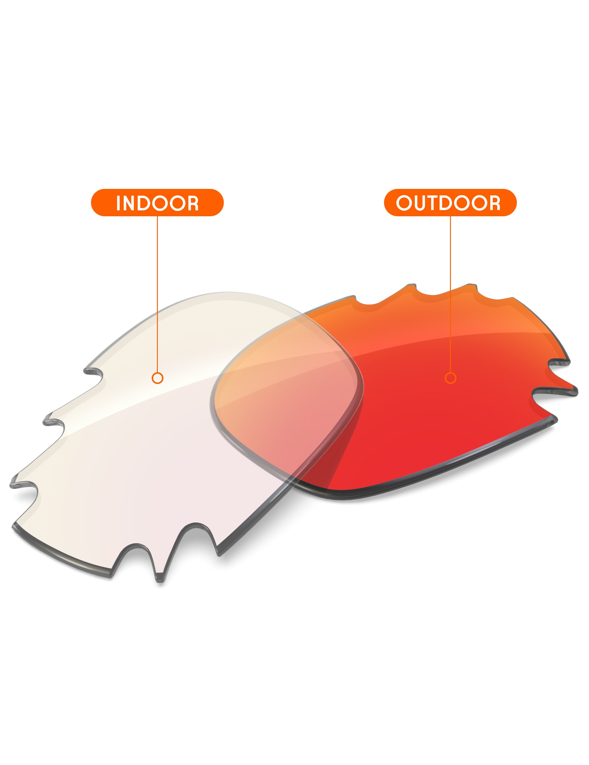 Fire Red FlashMirror™ Photochromic-Non-Polarized