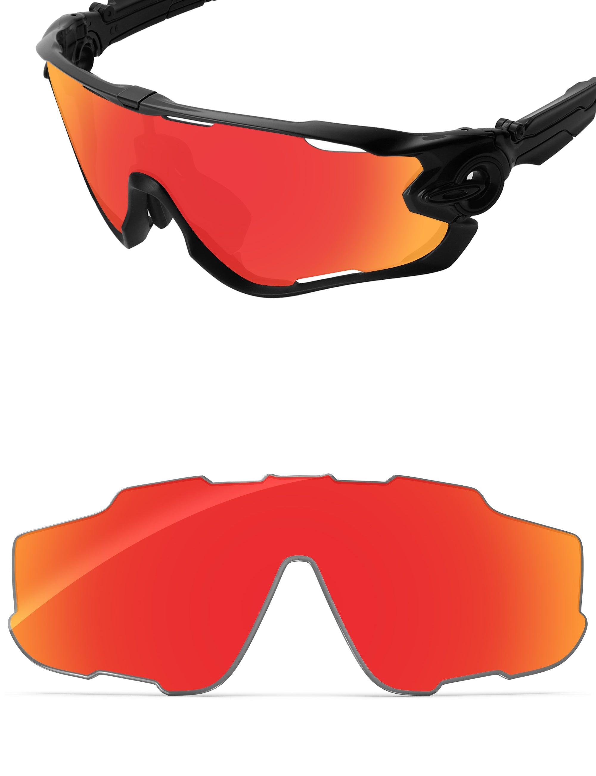 Fire Red FlashMirror™-Non-Polarized