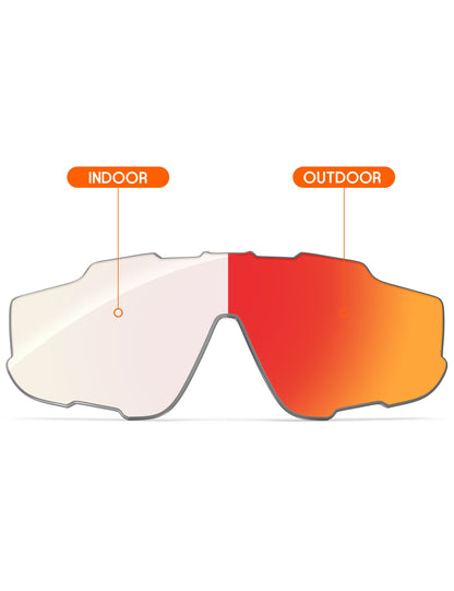 Fire Red FlashMirror™ Photochromic-Non-Polarized