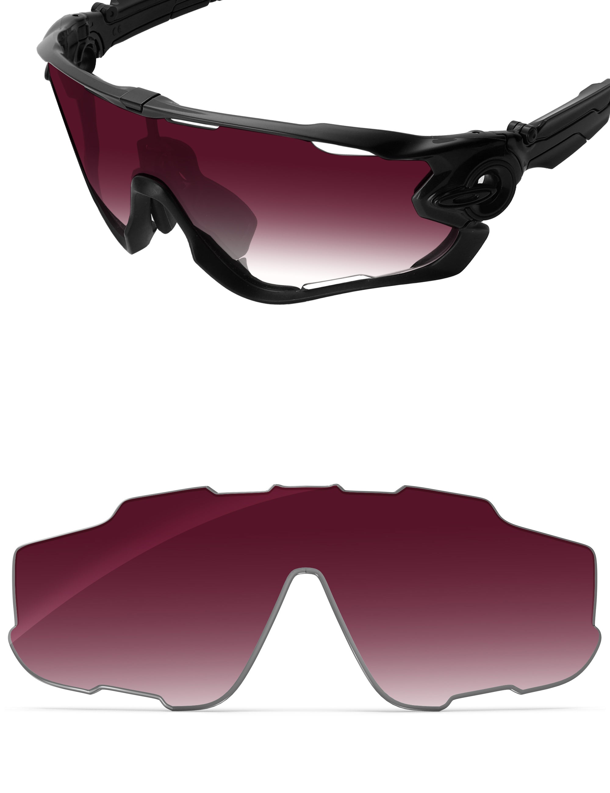 Wine Red Gradient-Non-Polarized