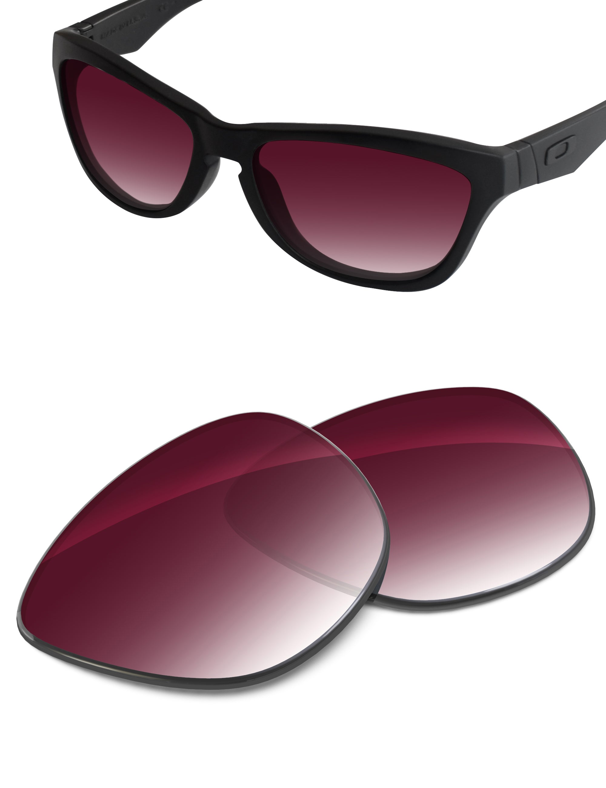 Wine Red Gradient-Non-Polarized