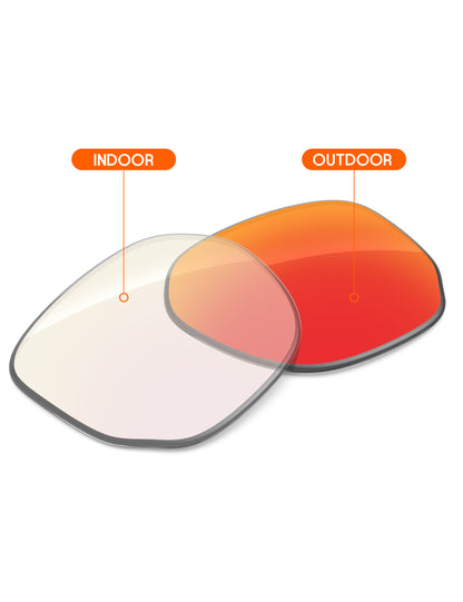 Fire Red FlashMirror™ Photochromic-Non-Polarized