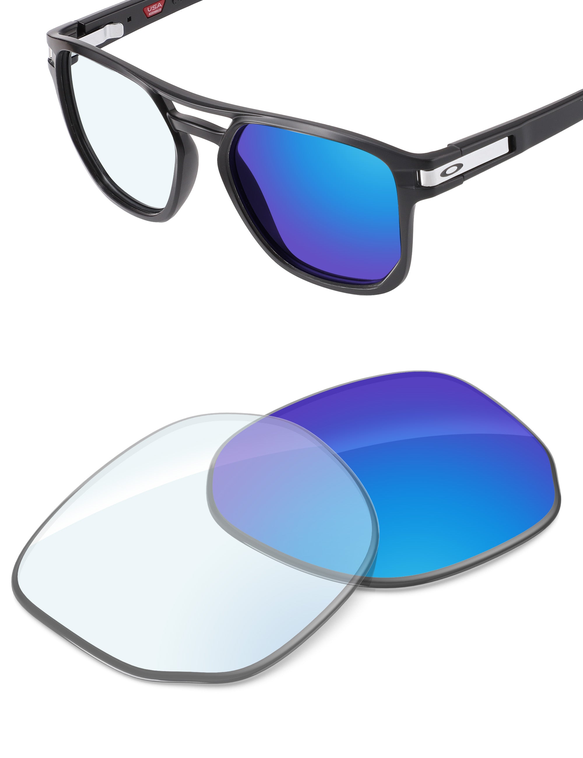 Sky Blue FlashMirror™ Photochromic-Non-Polarized