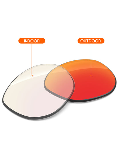 Fire Red FlashMirror™ Photochromic-Non-Polarized
