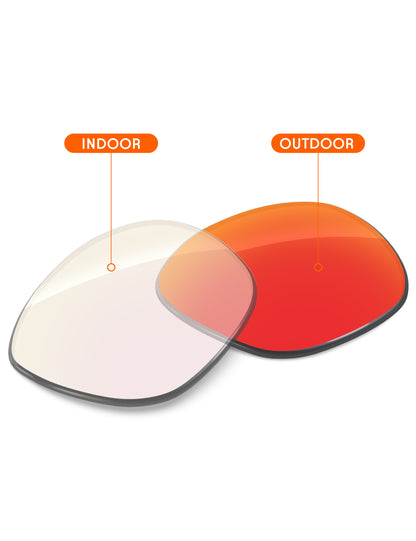 Fire Red FlashMirror™ Photochromic-Non-Polarized