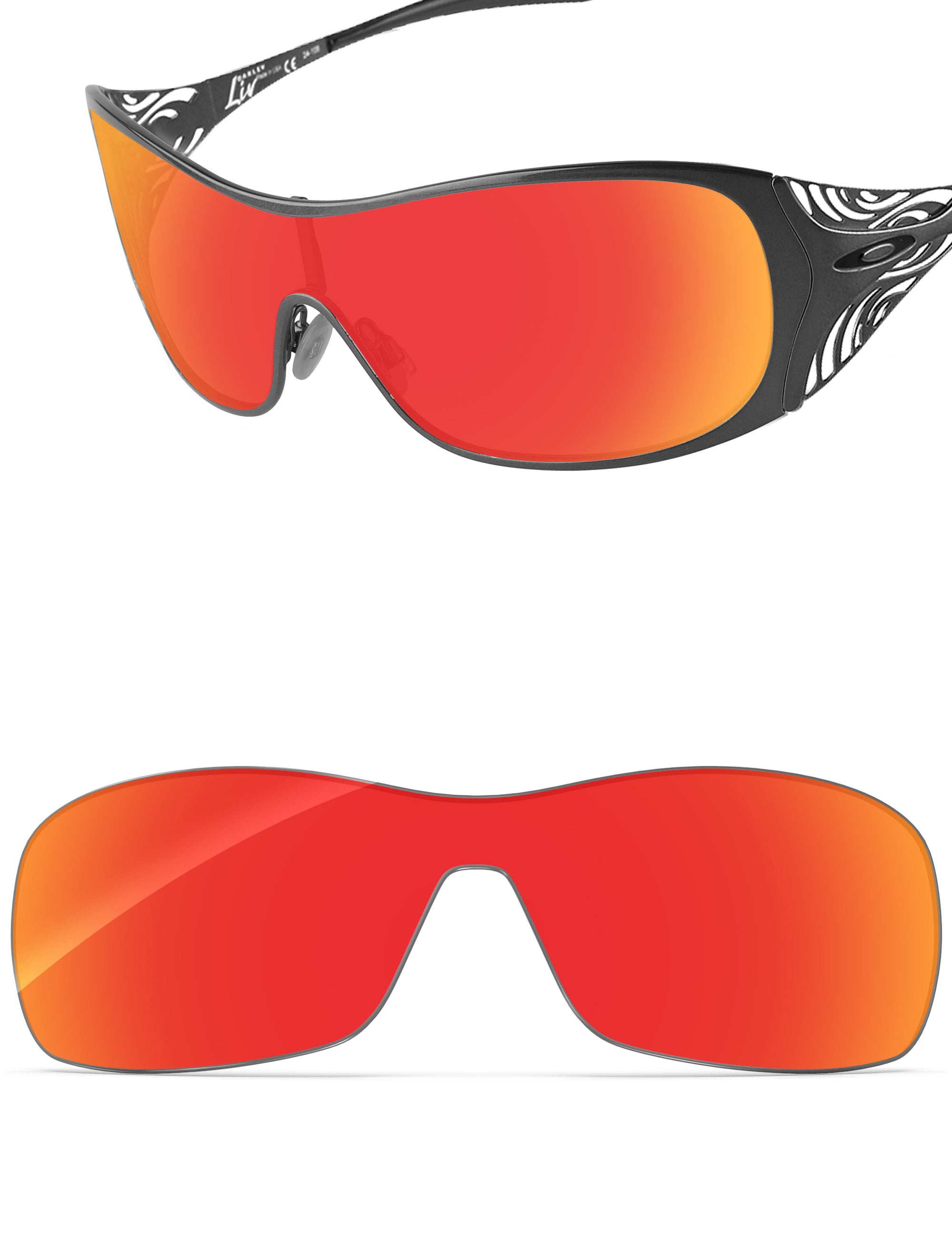 Fire Red FlashMirror™-Non-Polarized