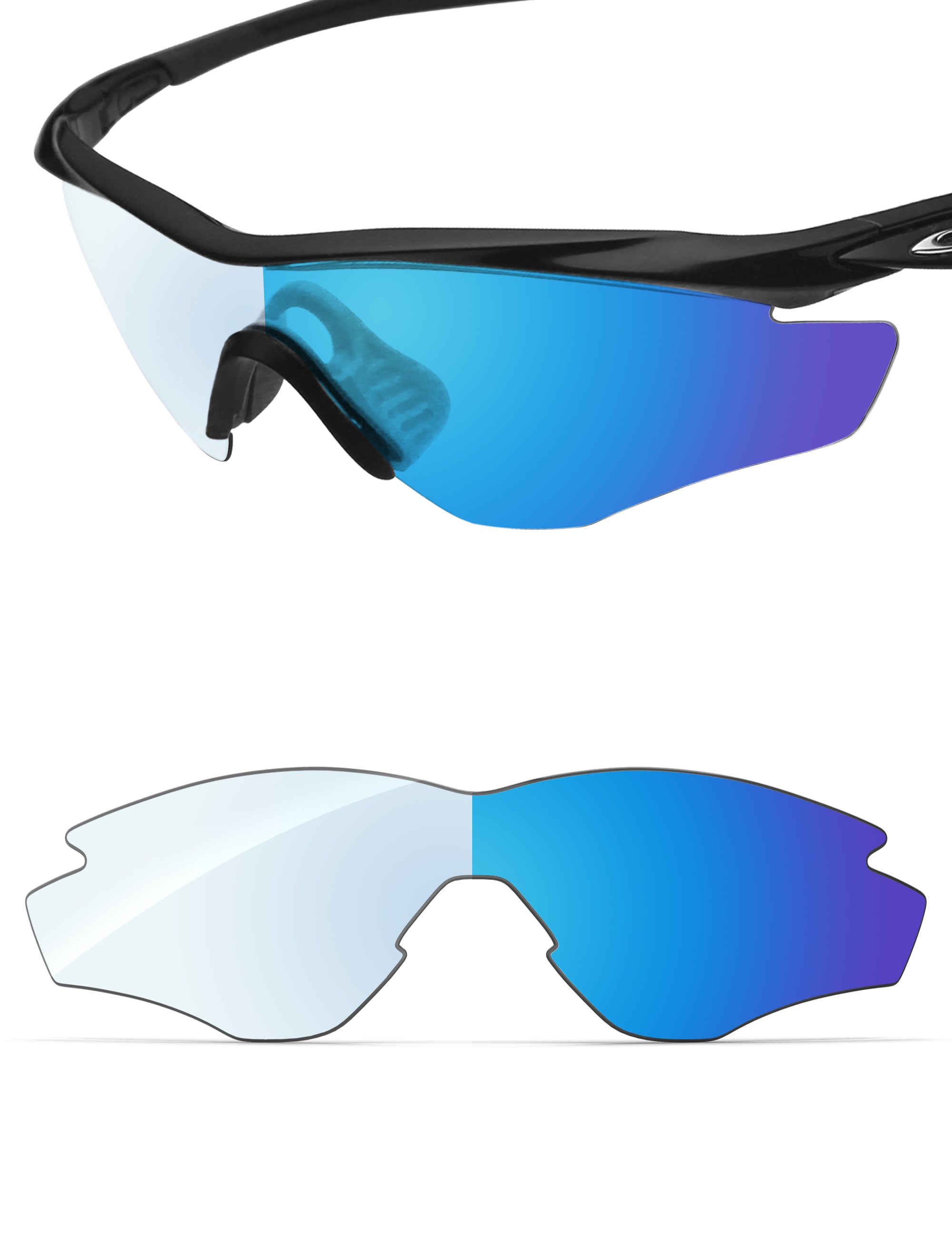 Sky Blue FlashMirror™ Photochromic-Non-Polarized