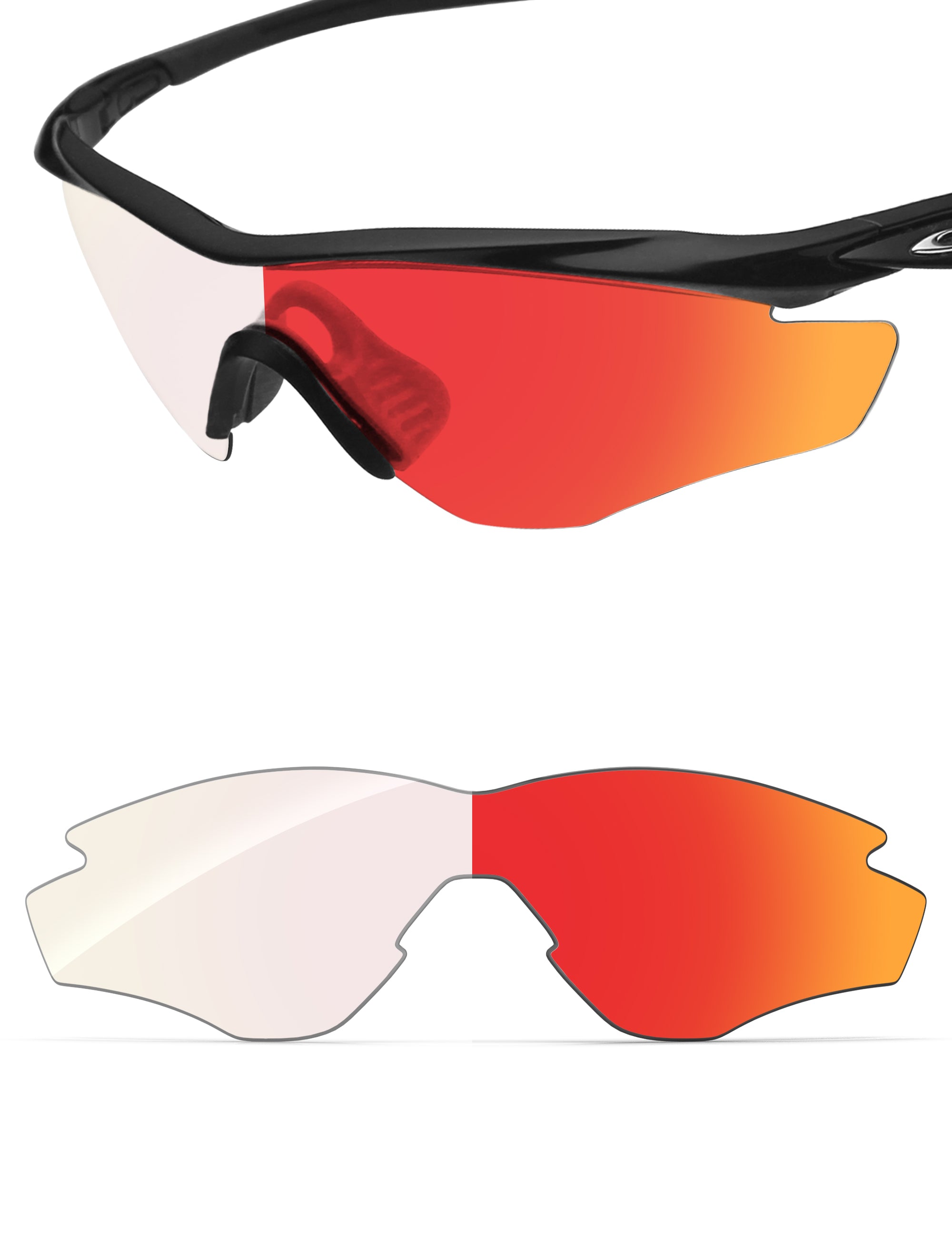 Fire Red FlashMirror™ Photochromic-Non-Polarized