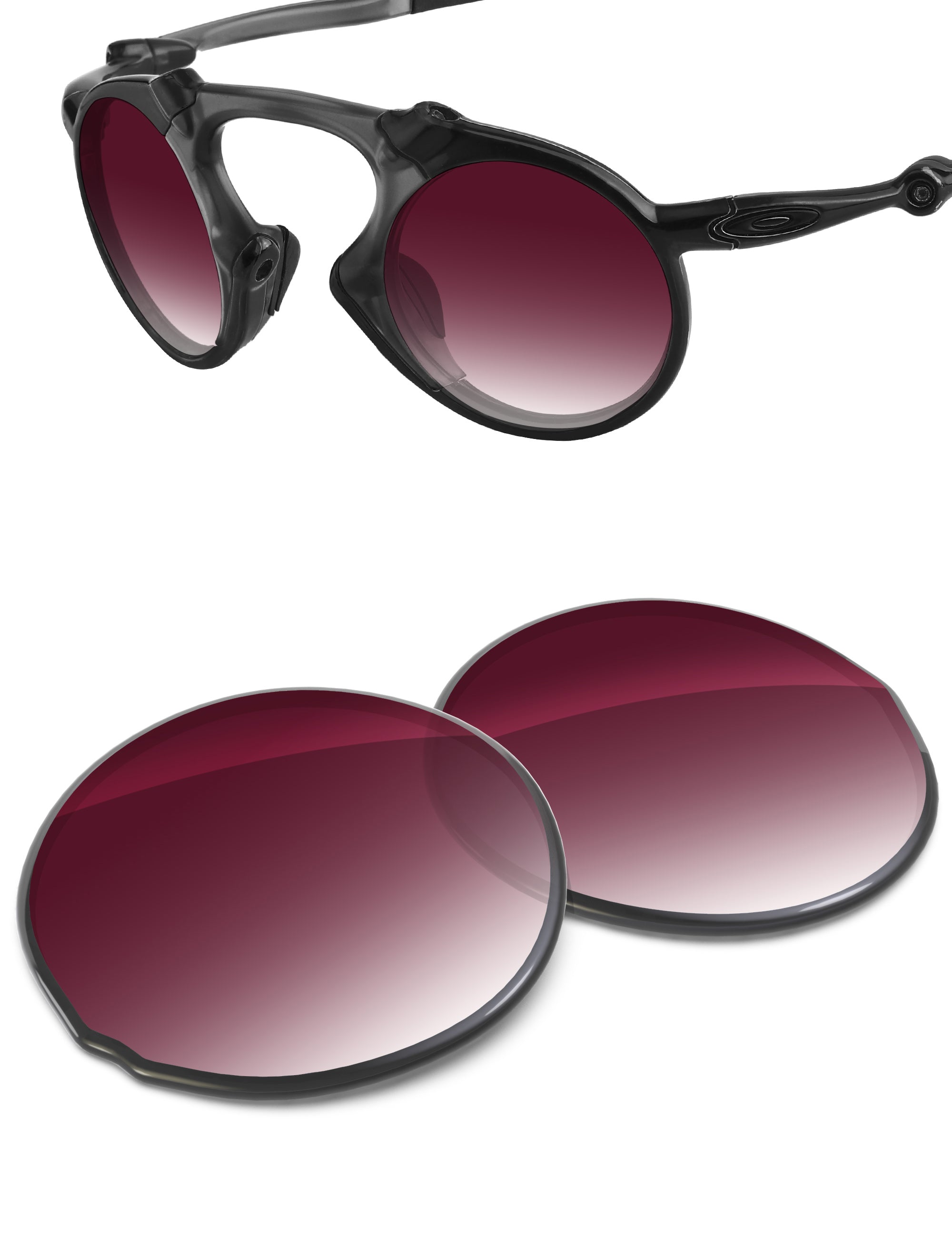 Wine Red Gradient-Non-Polarized