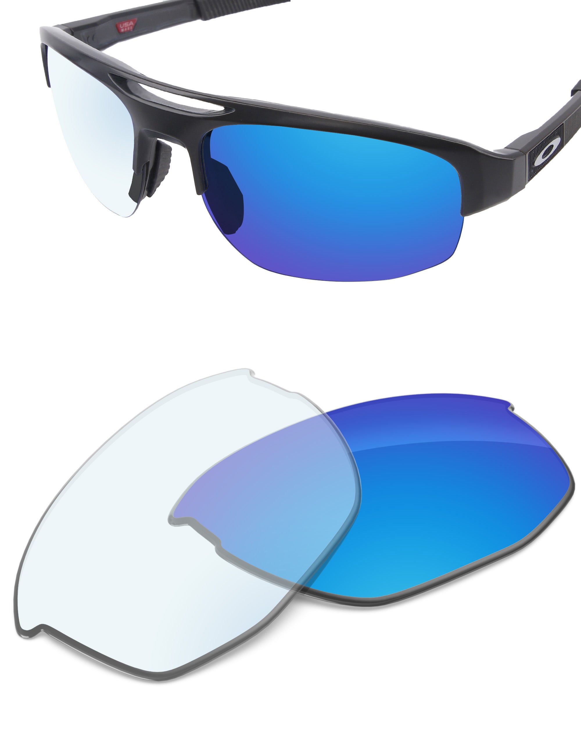 Sky Blue FlashMirror™ Photochromic-Non-Polarized