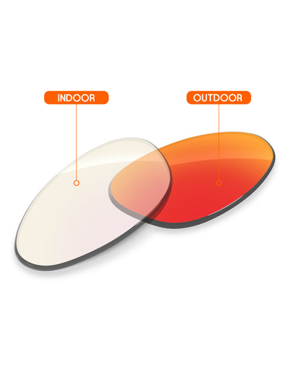 Fire Red FlashMirror™ Photochromic-Non-Polarized