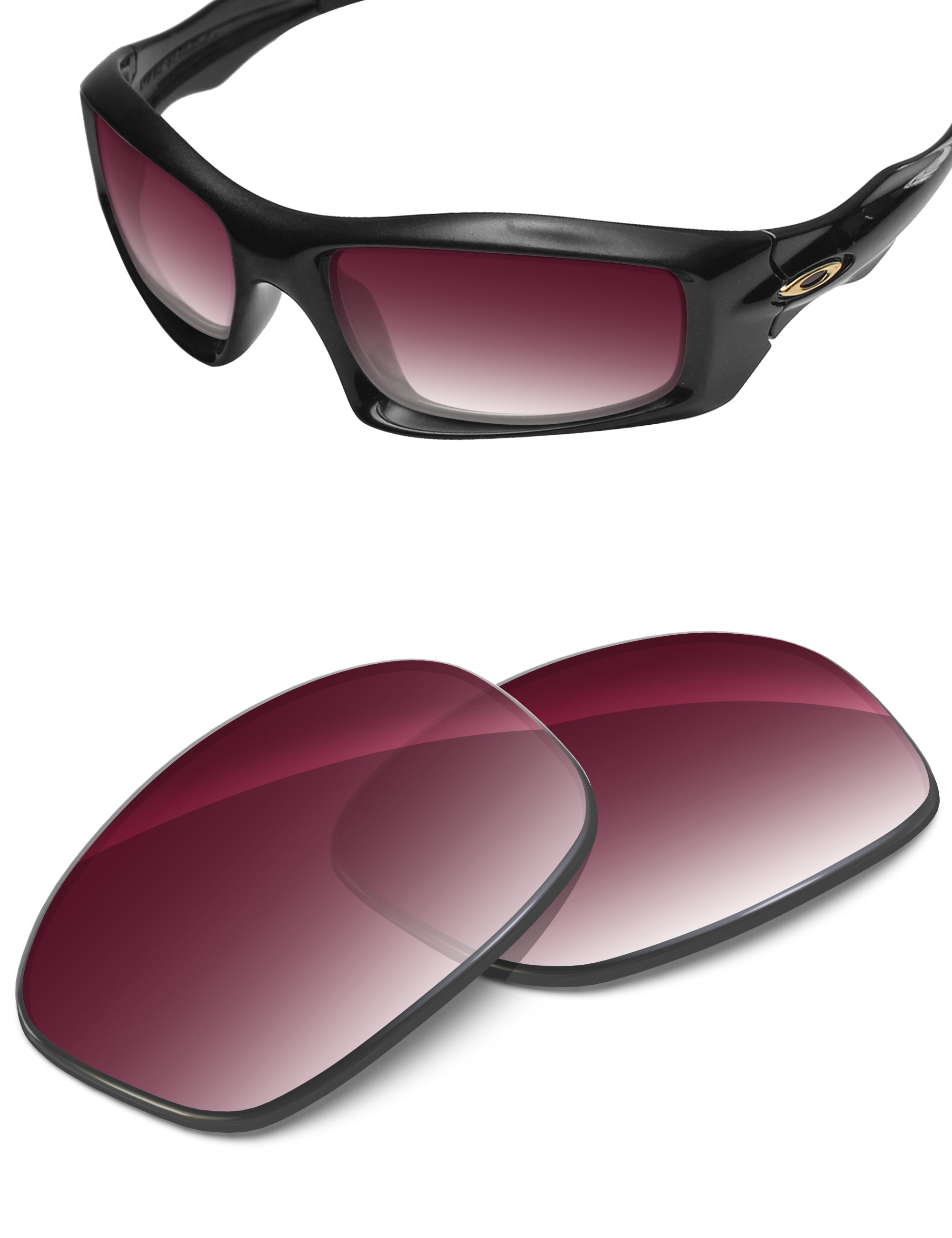 Wine Red Gradient-Non-Polarized