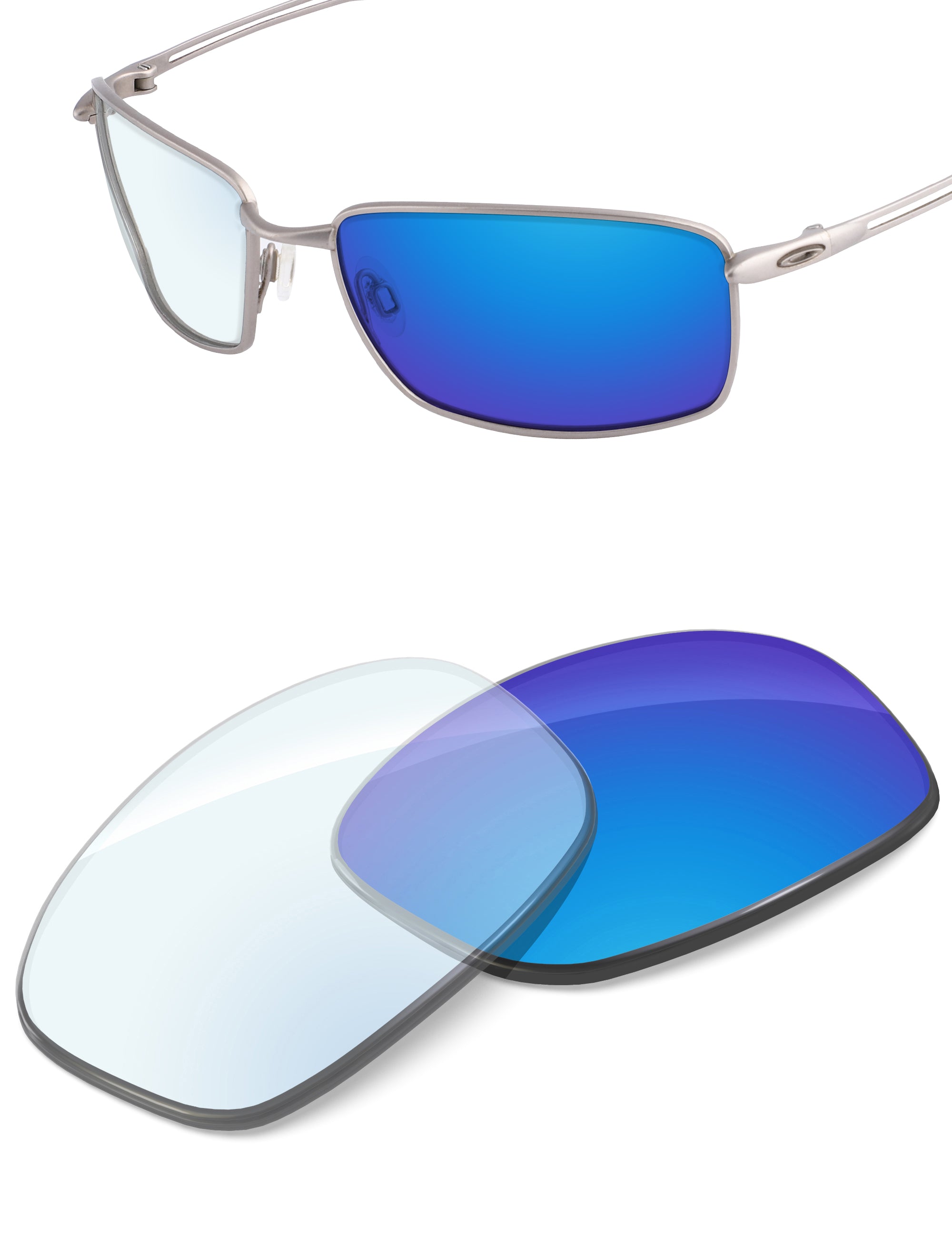 Sky Blue FlashMirror™ Photochromic-Non-Polarized