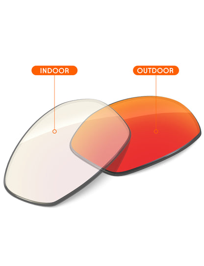 Fire Red FlashMirror™ Photochromic-Non-Polarized