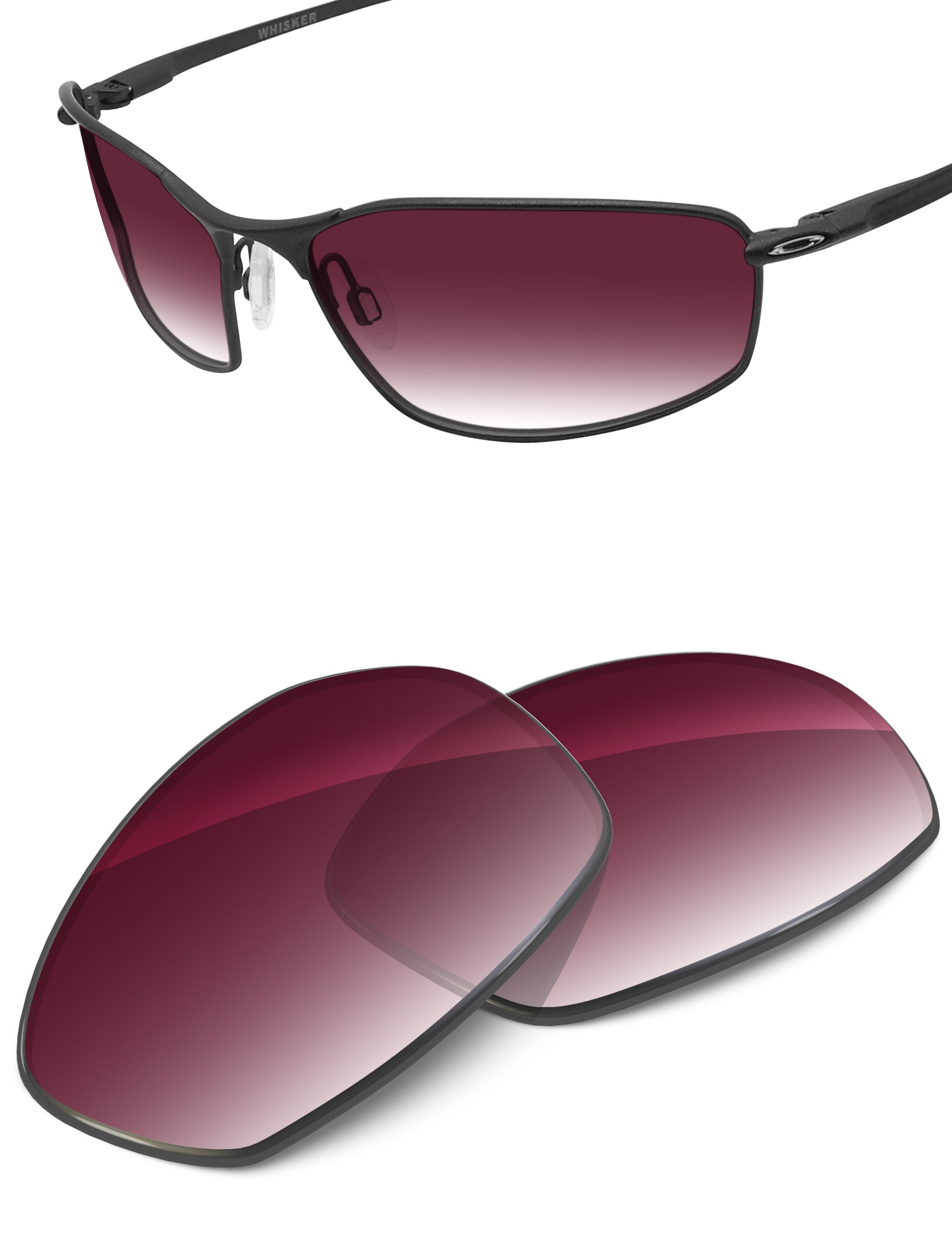 Wine Red Gradient-Non-Polarized