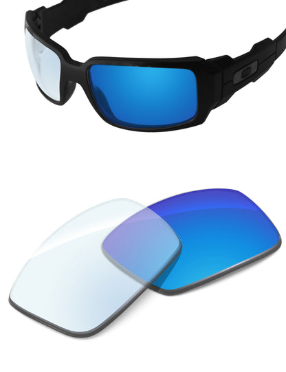 Sky Blue FlashMirror™ Photochromic-Non-Polarized