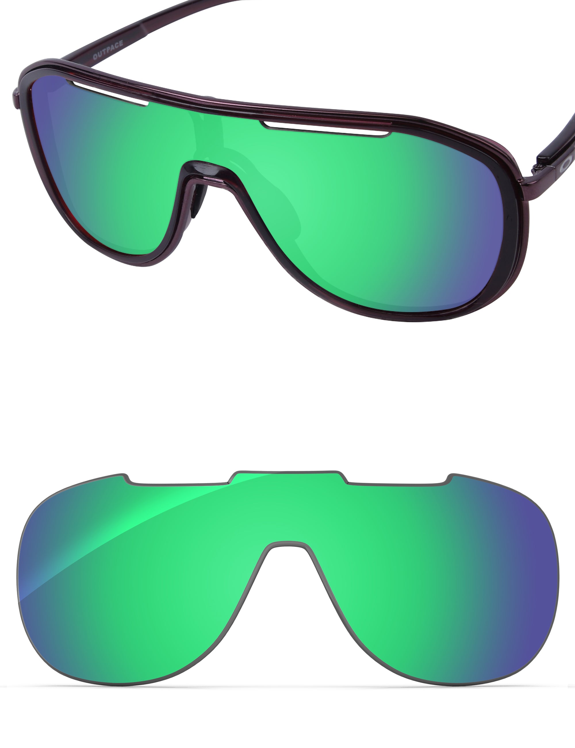 Emerald Green FlashMirror™-Non-Polarized