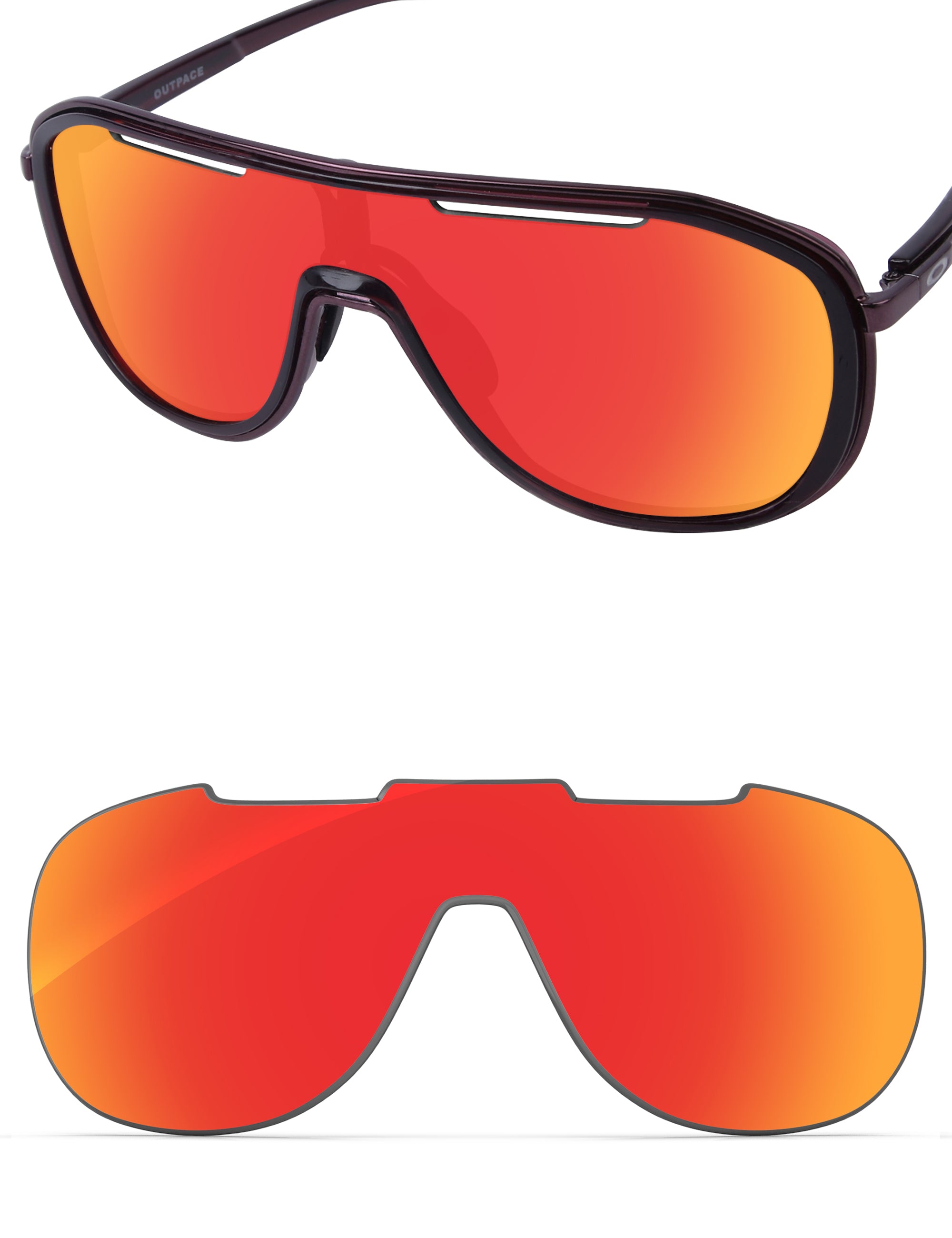 Fire Red FlashMirror™-Non-Polarized