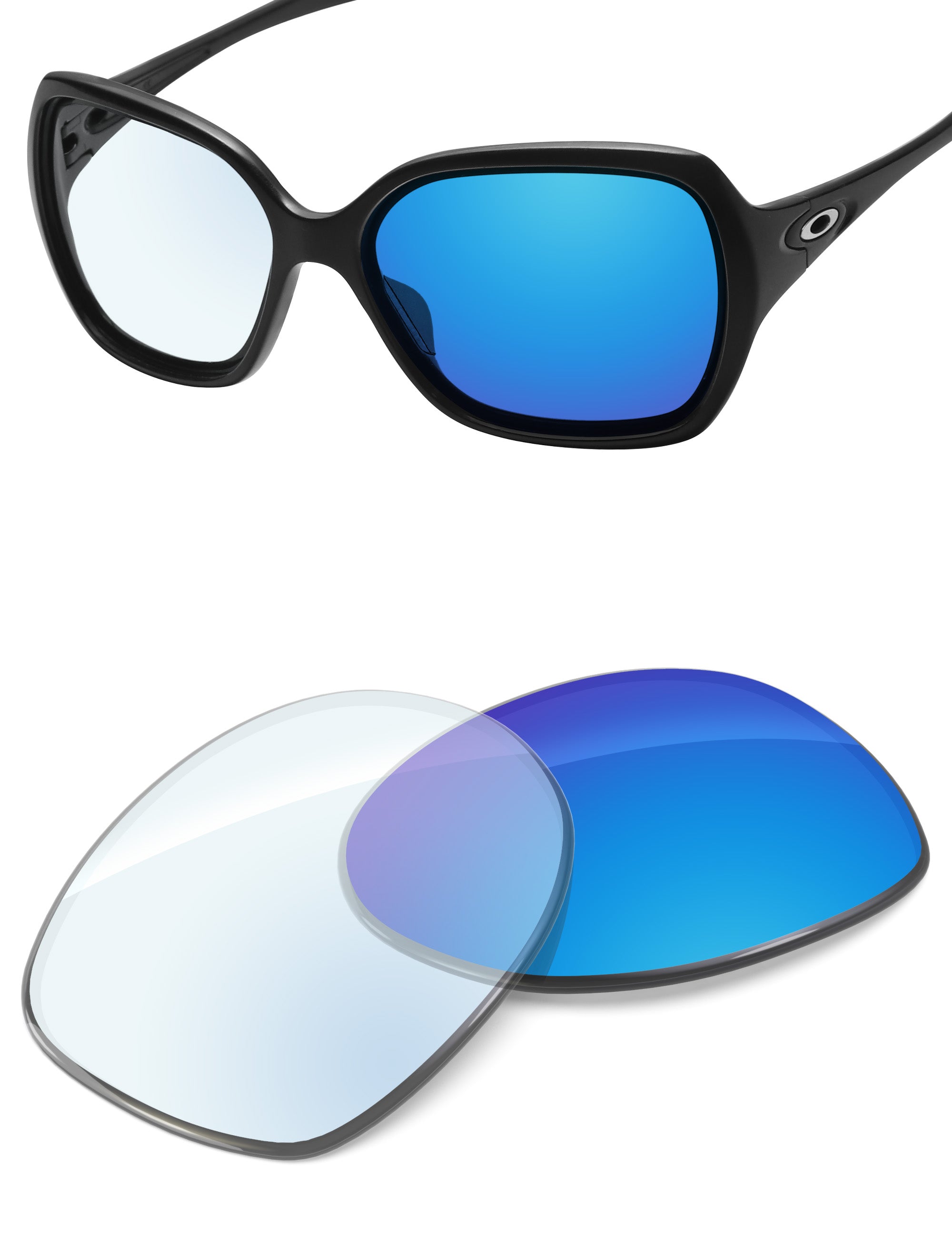 Sky Blue FlashMirror? Photochromic-Non-Polarized