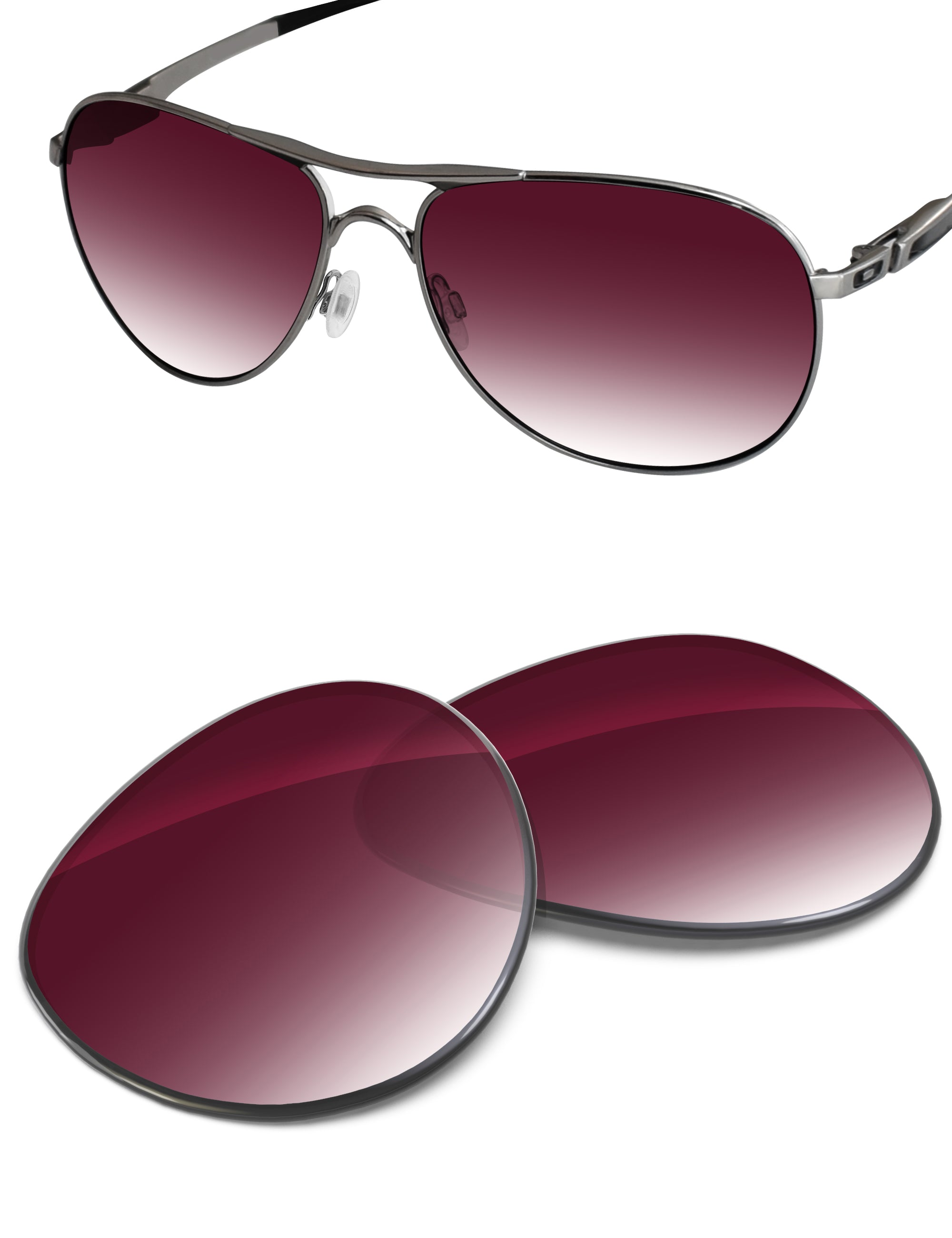Wine Red Gradient-Non-Polarized