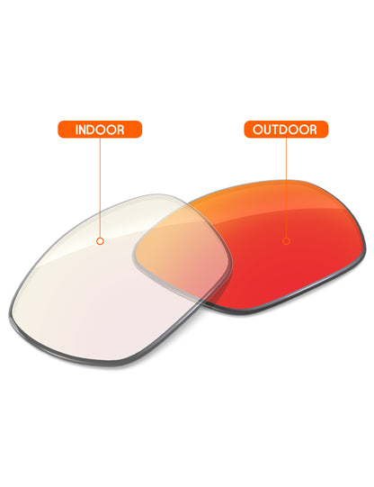 Fire Red FlashMirror™ Photochromic-Non-Polarized
