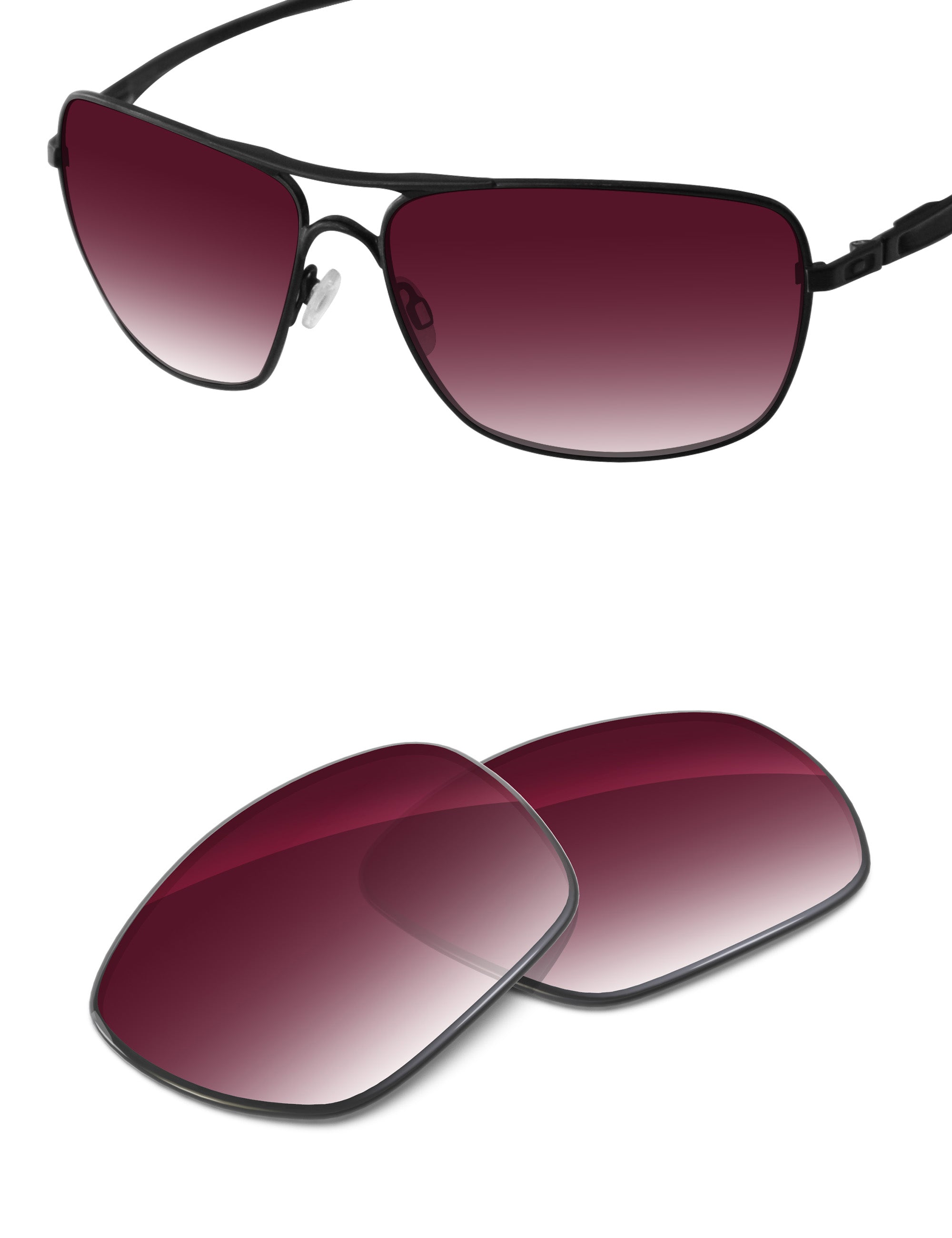 Wine Red Gradient-Non-Polarized