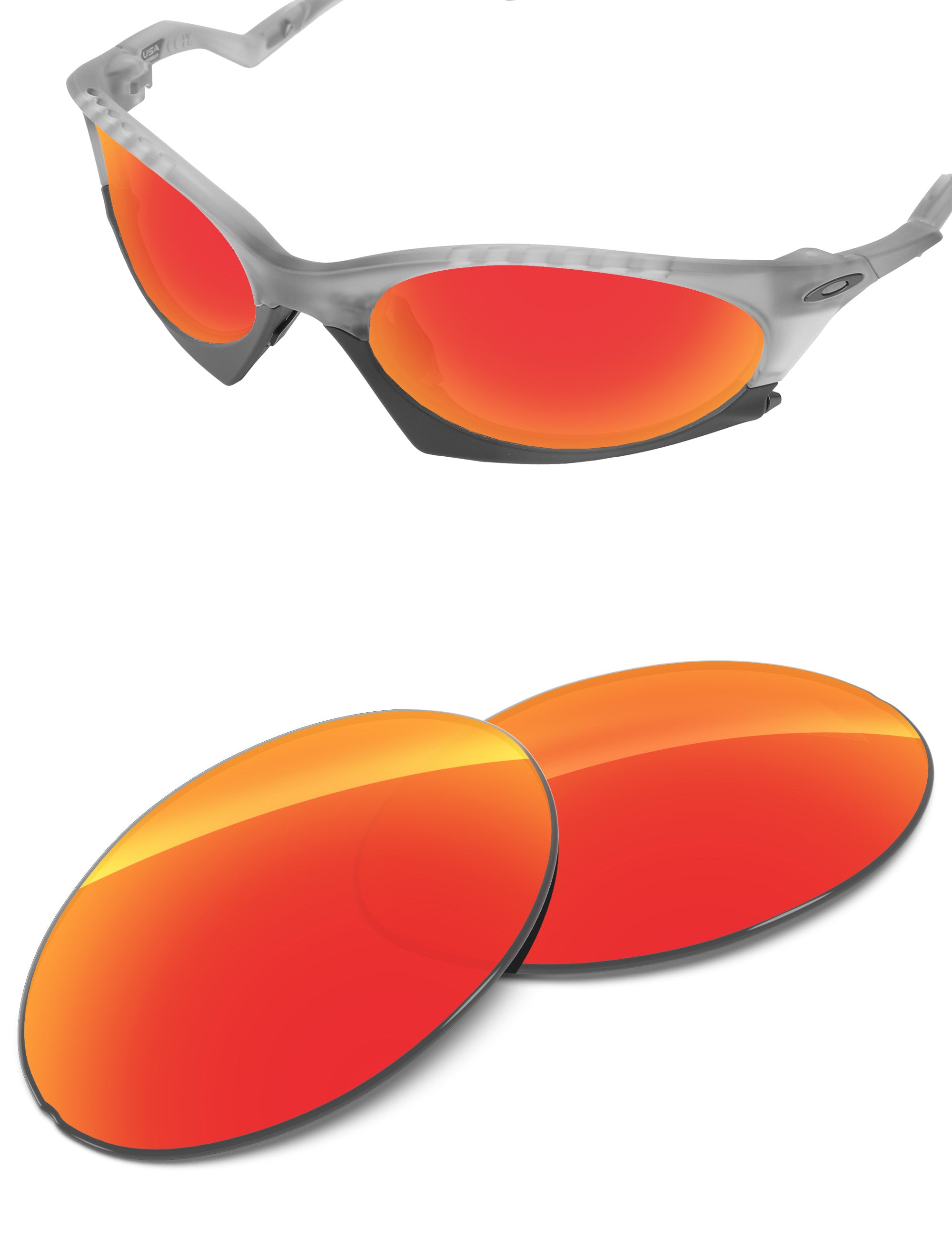 Fire Red FlashMirror™-Non-Polarized