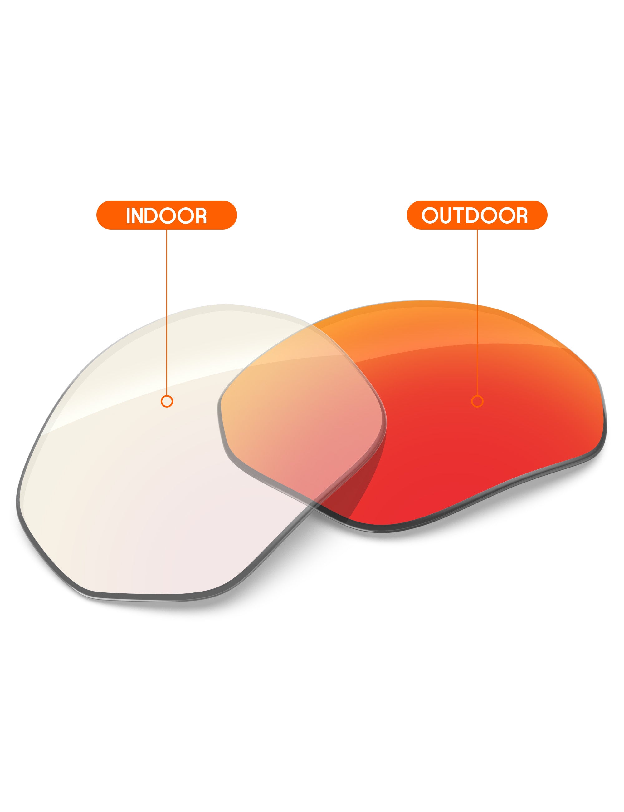 Fire Red FlashMirror™ Photochromic-Non-Polarized