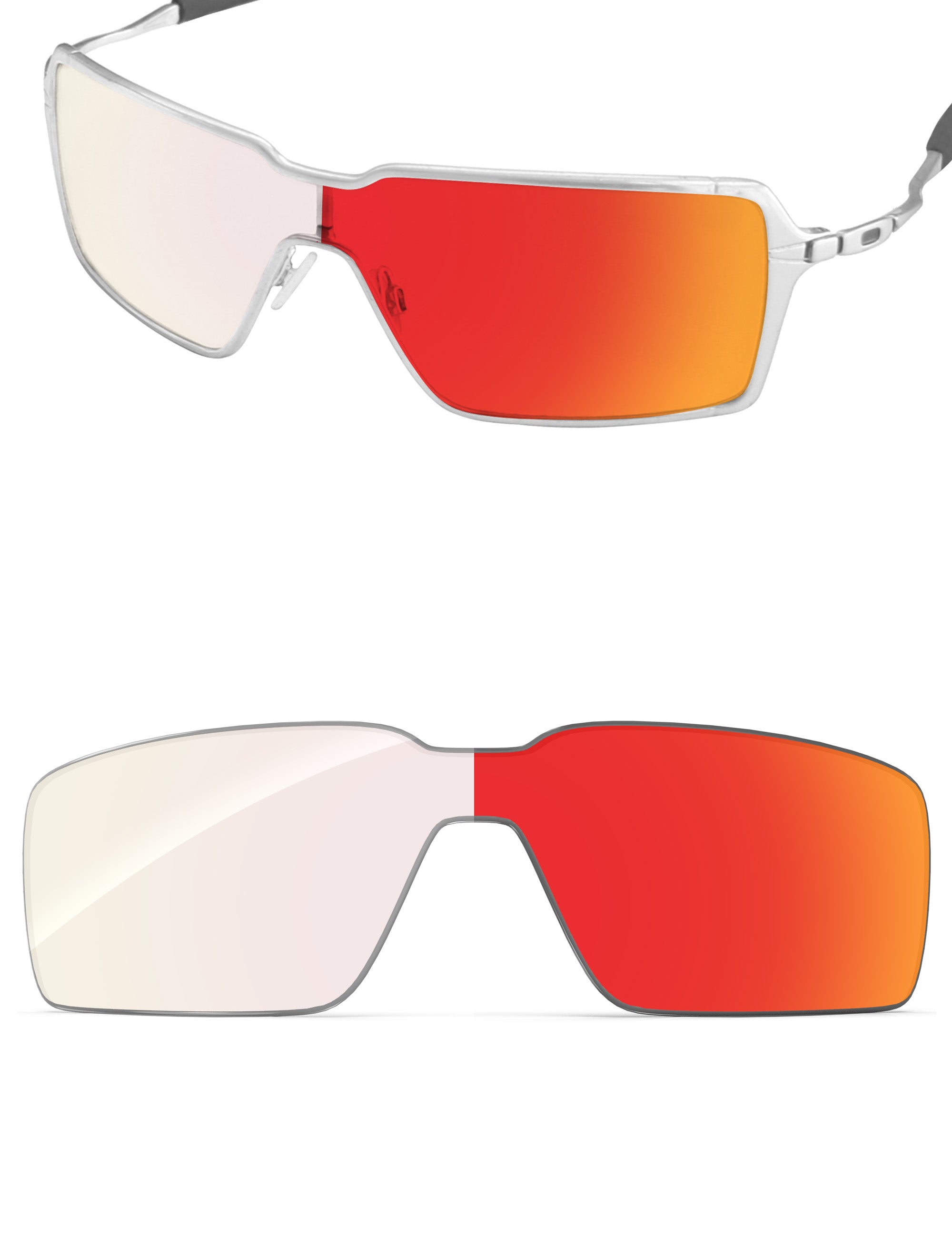 Fire Red FlashMirror™ Photochromic-Non-Polarized