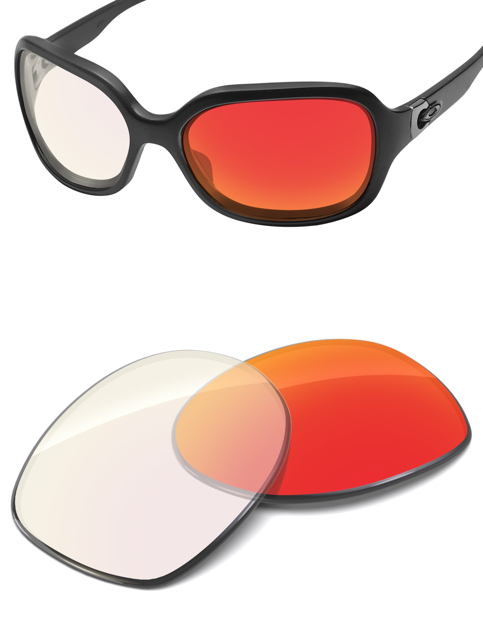 Fire Red FlashMirror™ Photochromic-Non-Polarized