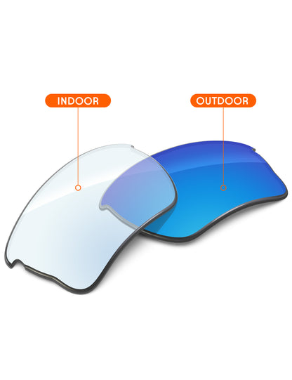 Sky Blue FlashMirror™ Photochromic-Non-Polarized