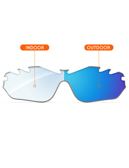 Sky Blue FlashMirror™ Photochromic-Non-Polarized
