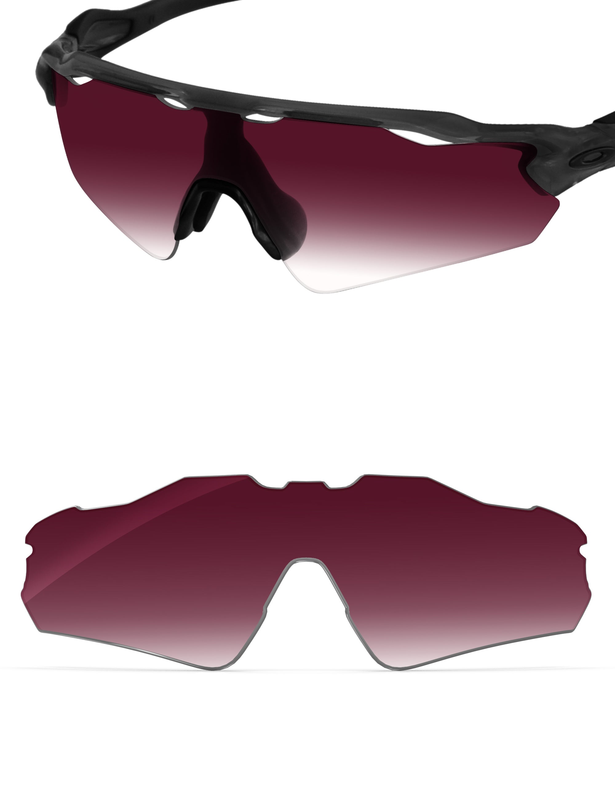 Wine Red Gradient-Non-Polarized