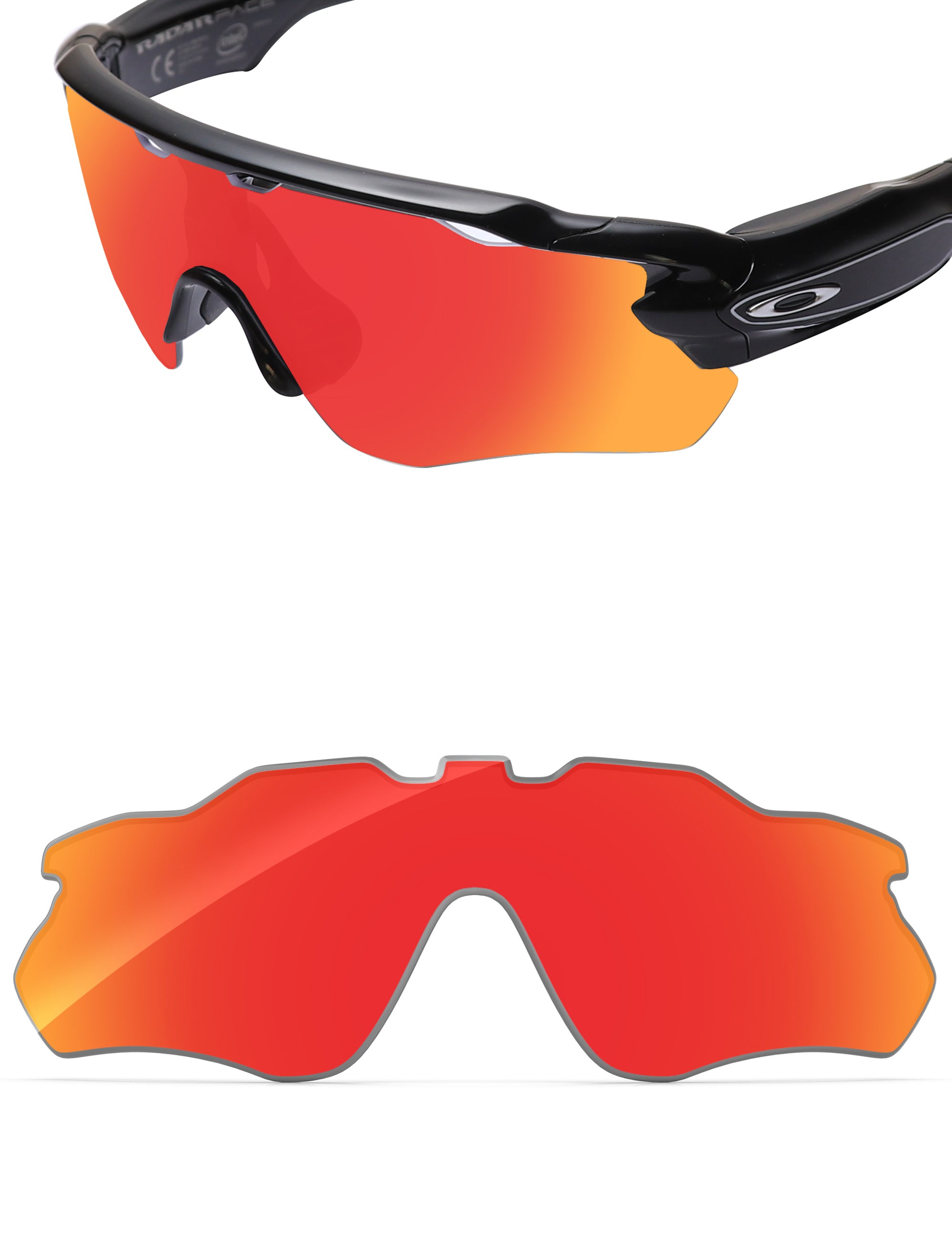 Fire Red FlashMirror™-Non-Polarized