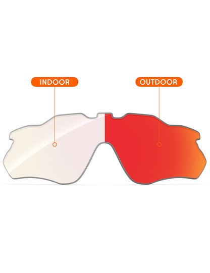 Fire Red FlashMirror™ Photochromic-Non-Polarized