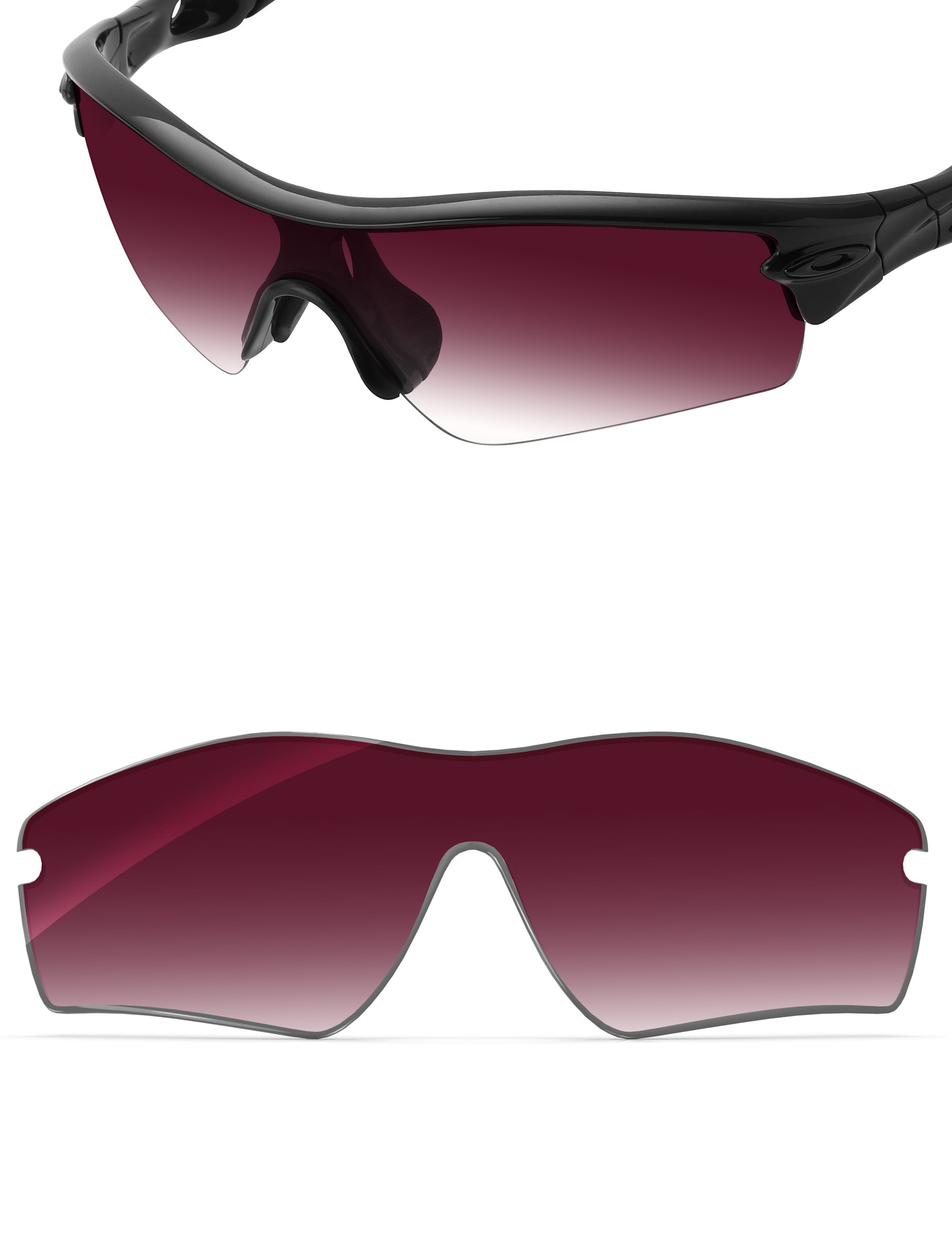 Wine Red Gradient-Non-Polarized