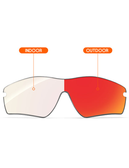 Fire Red FlashMirror™ Photochromic-Non-Polarized