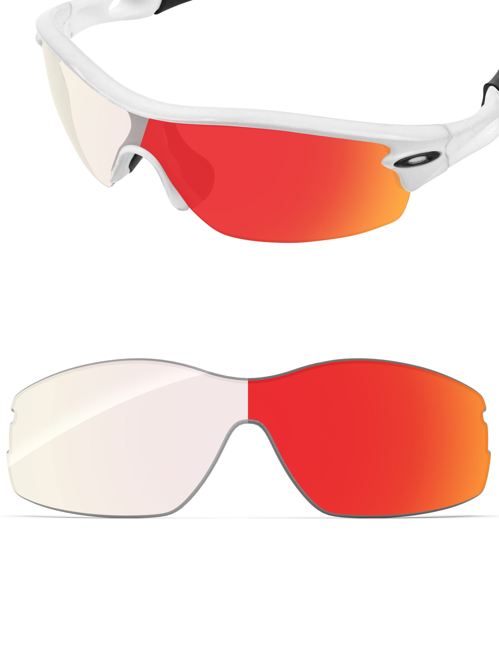 Fire Red FlashMirror™ Photochromic-Non-Polarized