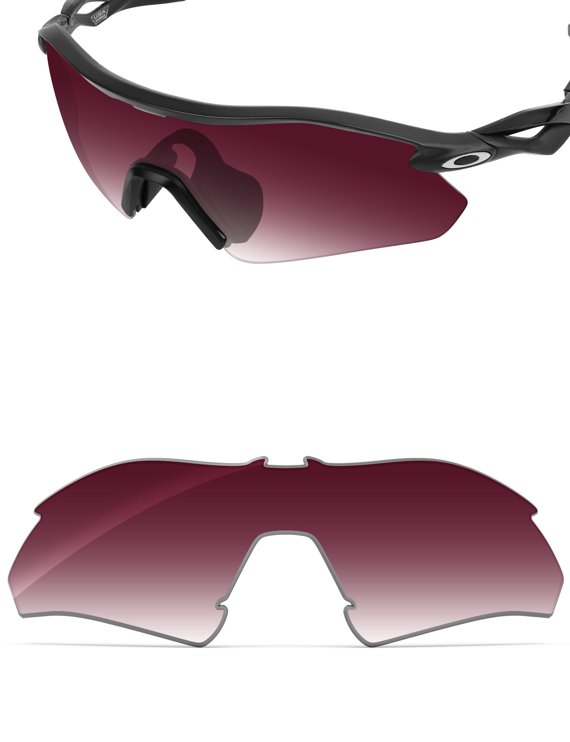 Wine Red Gradient-Non-Polarized