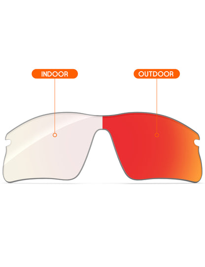 Fire Red FlashMirror™ Photochromic-Non-Polarized
