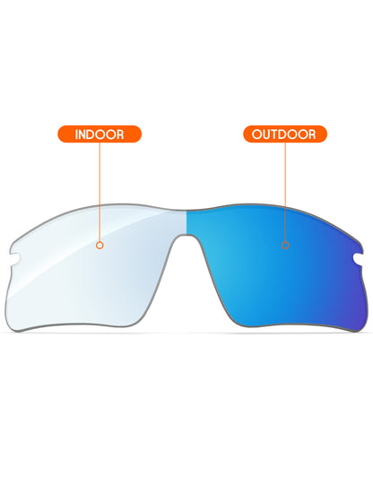 Sky Blue FlashMirror™ Photochromic-Non-Polarized