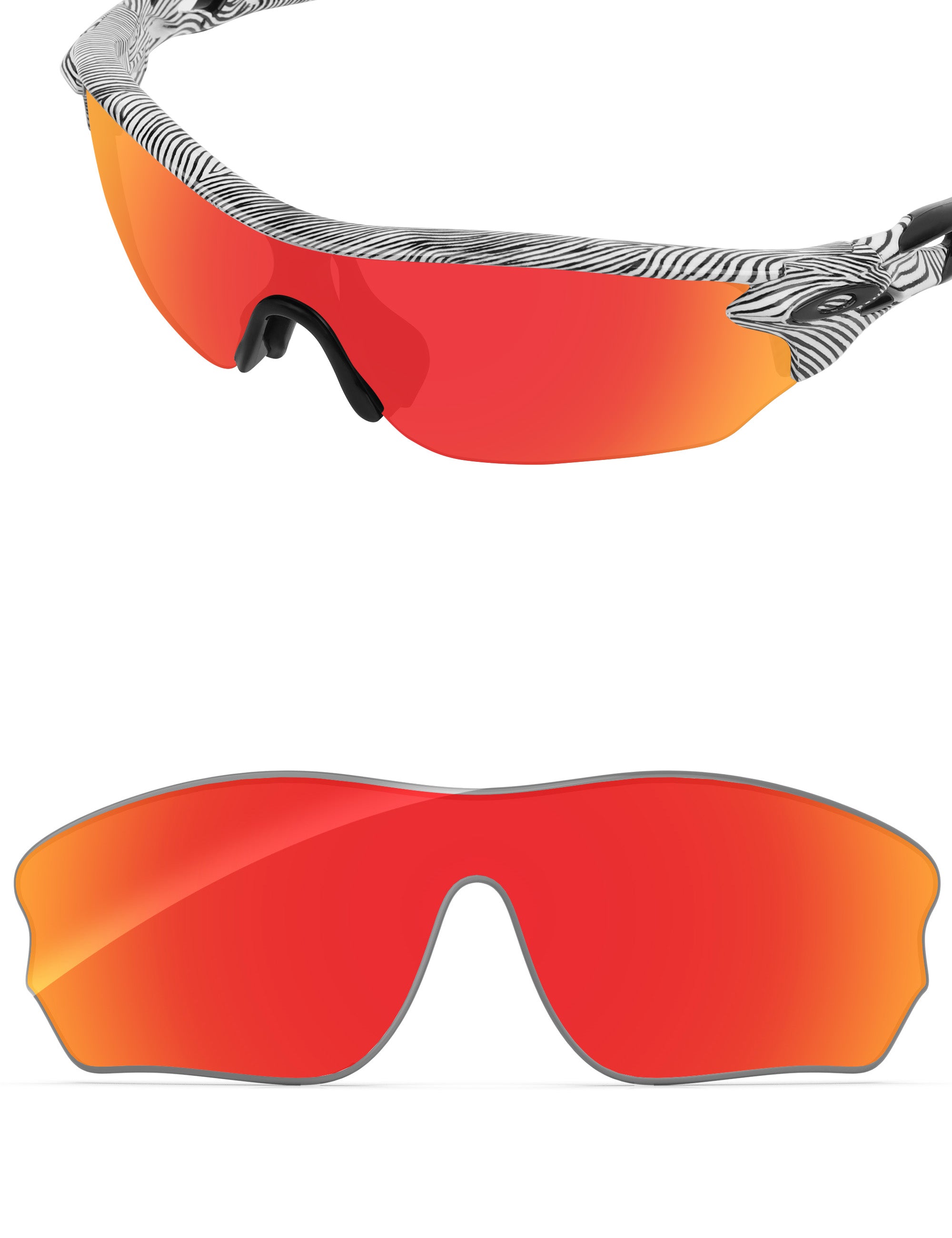 Fire Red FlashMirror™-Non-Polarized
