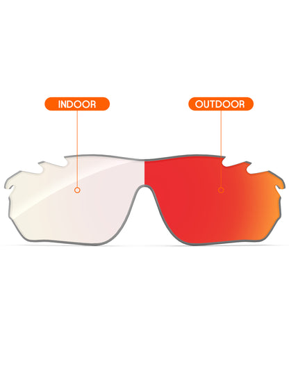 Fire Red FlashMirror™ Photochromic-Non-Polarized