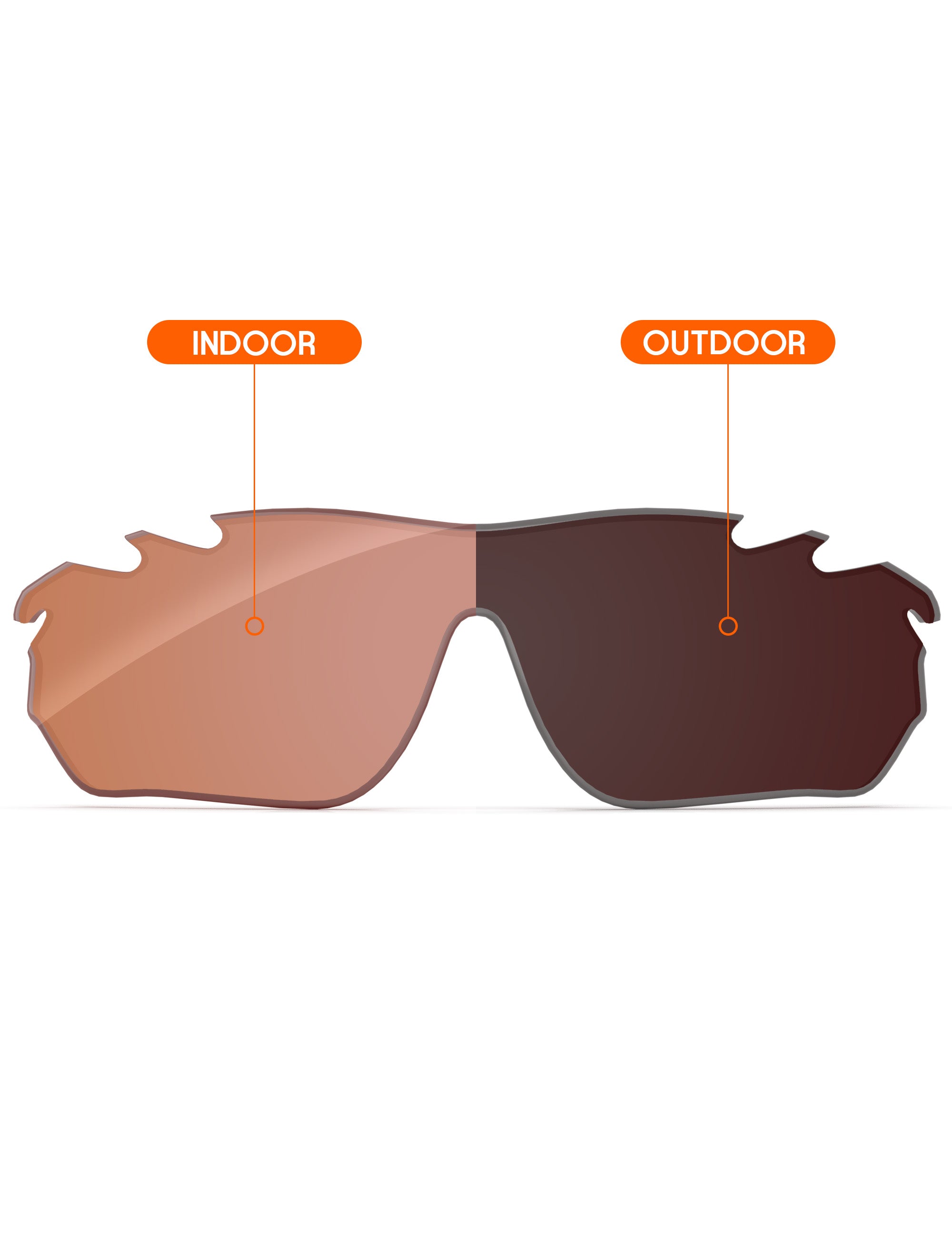 Orange Tint Photochromic-Non-Polarized
