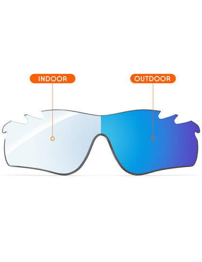 Sky Blue FlashMirror™ Photochromic-Non-Polarized