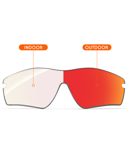 Fire Red FlashMirror™ Photochromic-Non-Polarized