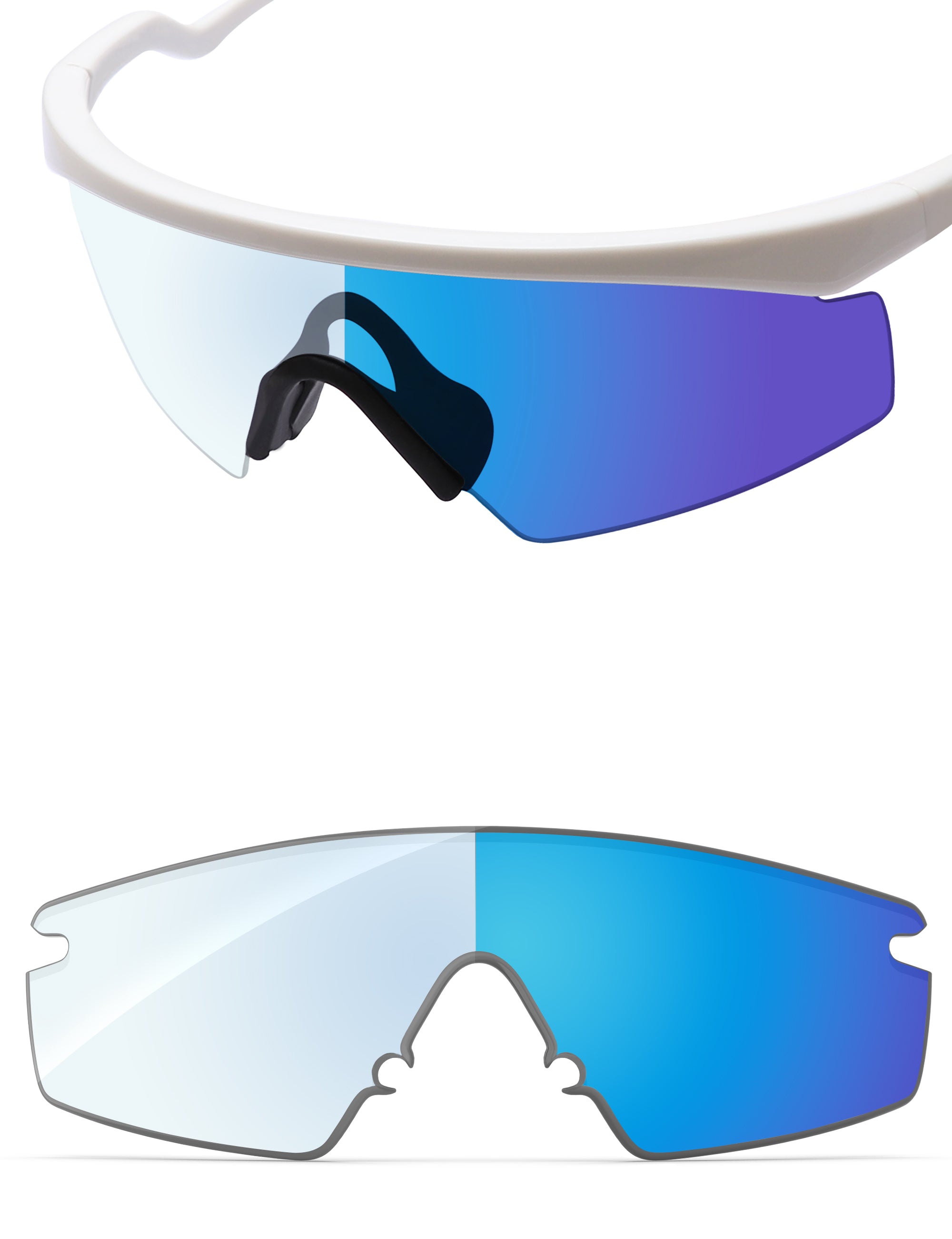 Sky Blue FlashMirror™ Photochromic-Non-Polarized