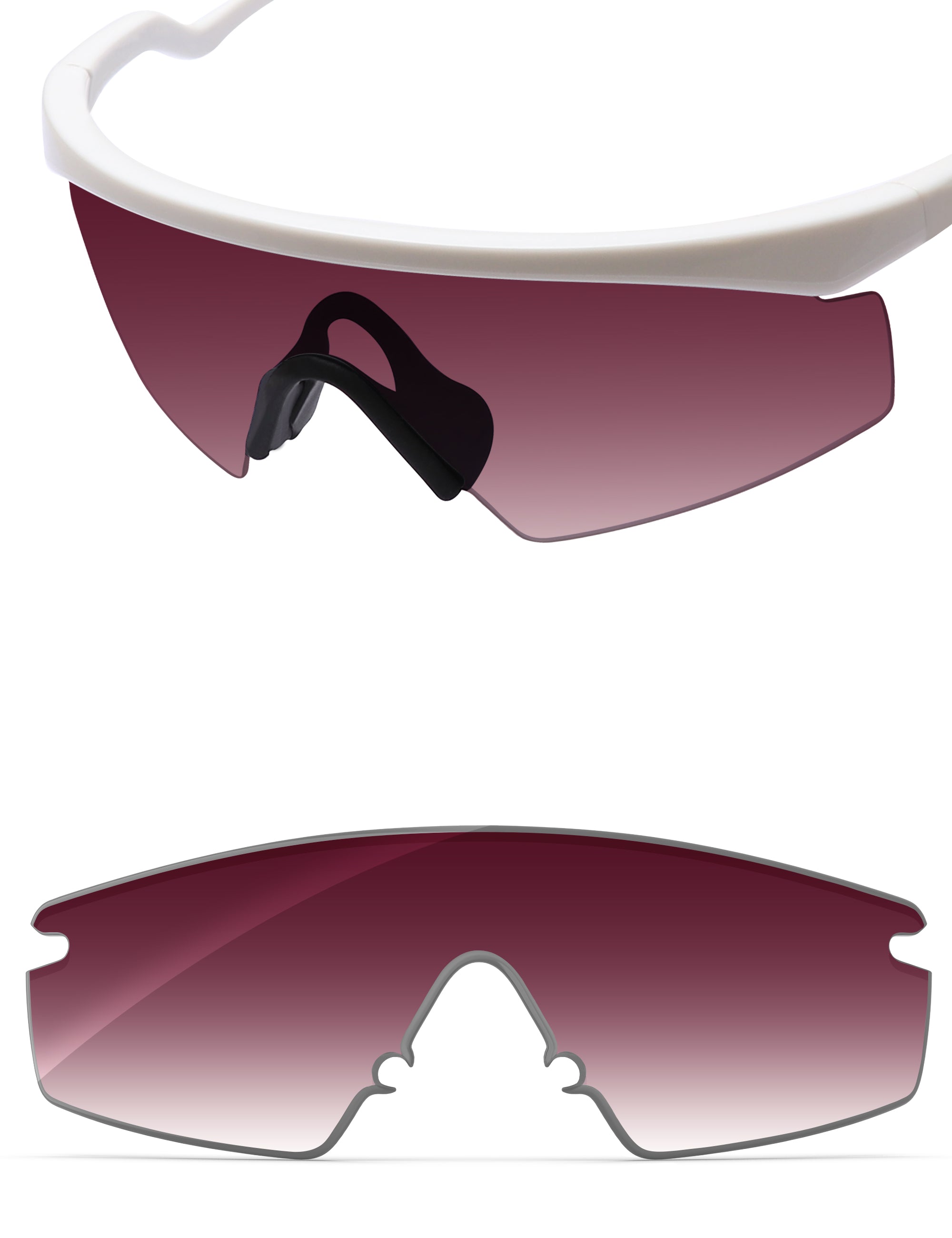 Wine Red Gradient-Non-Polarized